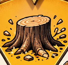 Stump grinding service icon